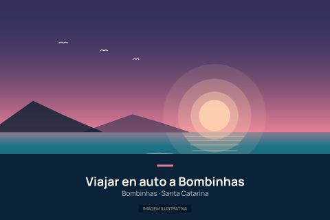 Ilustración que representa Viajar en auto a Bombinhas. Fotografía real pendiente.